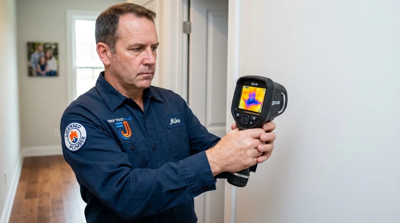 Thermal imaging leak detection by Johns Plumbing LLC in Olympia Fields